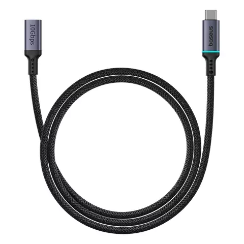 Baseus High Definition Series USB-C (male) / USB-C (female) 10Gb/s cable 1m - black