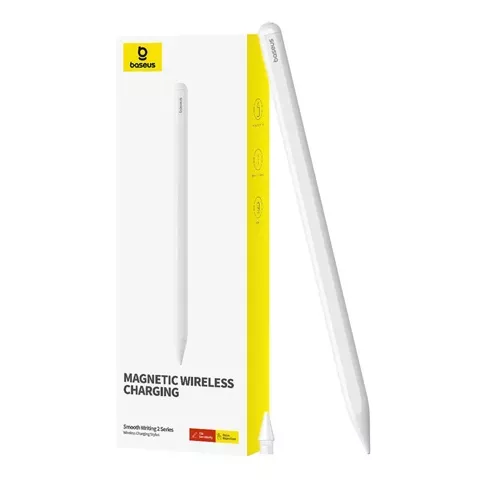 Baseus Smooth Writing Series Active Stylus with Wireless Charging (White)