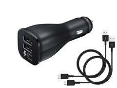 Car charger samsung 2xusb EP-LN920 2x USB-C cable DW700CBE (black)