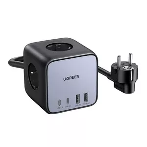 EU UGREEN CD268 cube power strip, 65W, 1.8m (black)