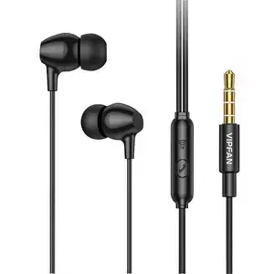 In-ear wired headphones Vipfan M16, 3.5mm jack, 1m (black)