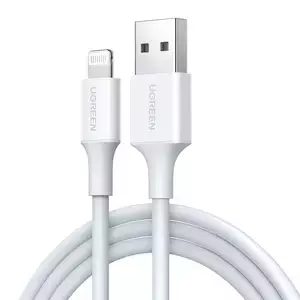 Lightning to USB cable UGREEN 2.4A US155, 0.5m (white)