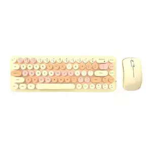 MOFII Bean 2.4G Wireless Keyboard Mouse Set (Milk Tea)