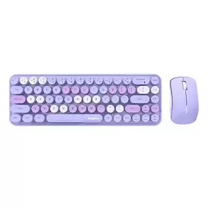 MOFII Bean 2.4G Wireless Keyboard Mouse Set (Purple)
