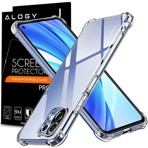 ShockProof Alogy armored case for Xiaomi Mi 11 Lite transparent Glass