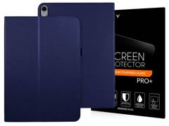 Stand case for Apple iPad Pro 11 2018 navy blue Glass Alogy