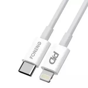 USB-C Cable for Lightning Foneng X31, 3A, 2M (White)