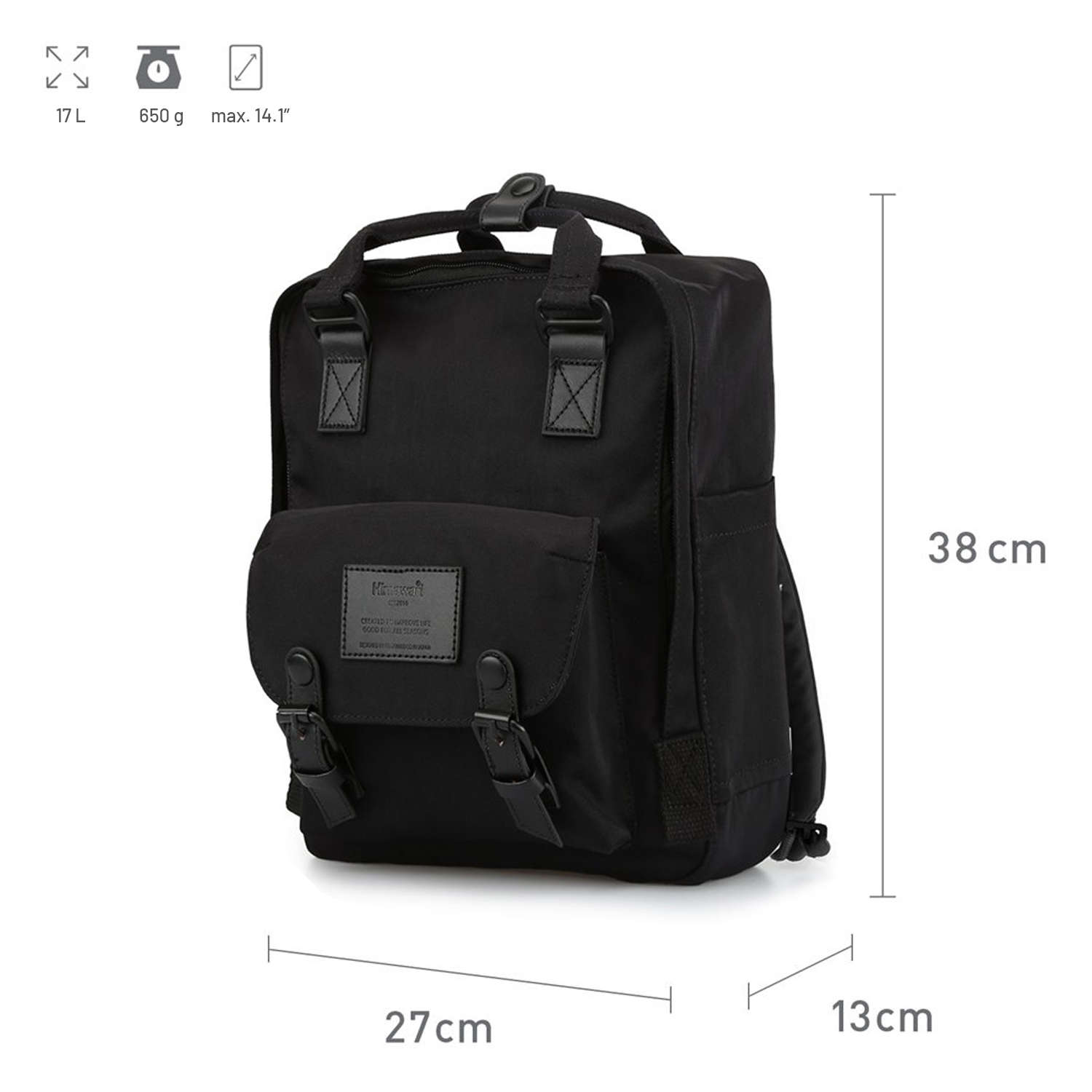 Black store himawari backpack