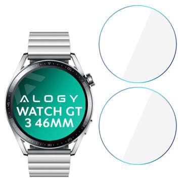 2x Alogy 9H Tempered Glass for Huawei Watch GT 3 46mm