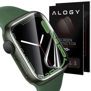 2x Alogy Hydrogel Hydrogel Protective Film for Apple Watch 7 (45mm)