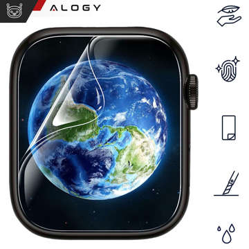 2x Alogy Hydrogel Hydrogel Protective Film for Apple Watch SE Smartwatch (44mm)