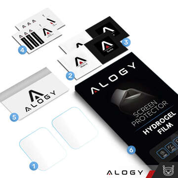 2x Alogy Hydrogel Hydrogel Protective Film for Smartwatch for Apple Watch Ultra/Ultra 2 49mm