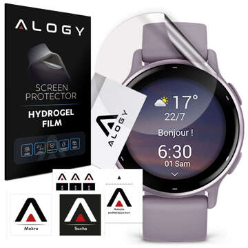 2x Alogy Hydrogel Protective Film for Garmin Vivoactive 5 Smartwatch