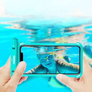 2x Fonken Waterproof Waterproof Phone Case Universal IPX8 to 6.5 Green