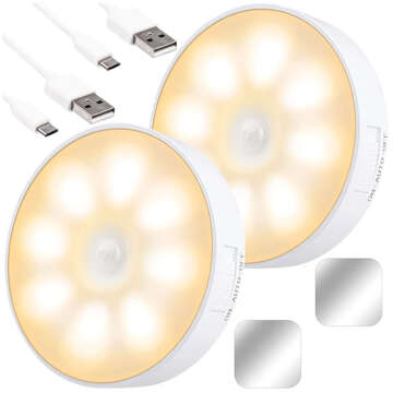 2x Lamp LED motion sensor dusk night lamp Alogy Sensor Light Wireless furniture lighting Warm light 3000k