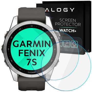 2x Protective Tempered Glass for Garmin Fenix ​​7S Alogy Screen Protector Watch