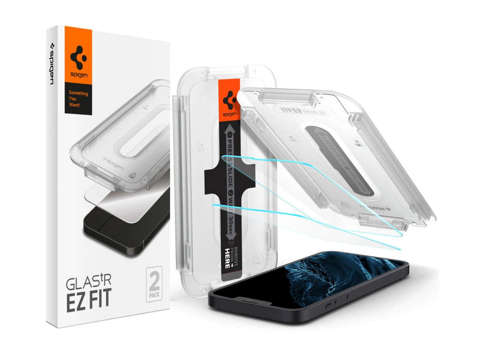 2x Tempered Glass Spigen Glas.tR EZ Fit for Apple iPhone 13/ 13 Pro/ 14