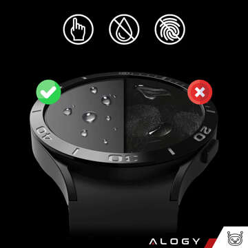 2x Tempered Glass for Samsung Galaxy Watch 6 Classic 47mm Protective for Smartwatch Alogy Screen Protector Watch