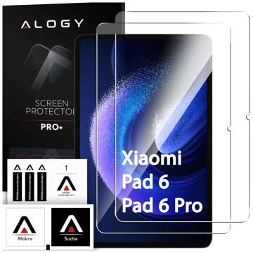 2x Tempered Glass for Xiaomi Pad 6 / 6 Pro 11" 2023 Protective Glass for Tablet Screen 9H Alogy Pro