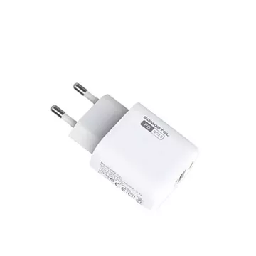 3A 18W USB wall charger, USB Type-C cable for iPhone fast charging SOMOSTEL QC3.0 SMS-Q01 White