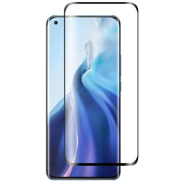 3D Edge Nano Flexi Glass Glass Film Full Screen Tempered Glass with Frame for Xiaomi Mi 11 / 11 Pro