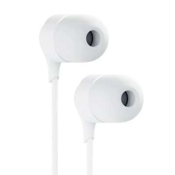 3MK Wired Earphones USB-C in-ear headphones white/white USB-C