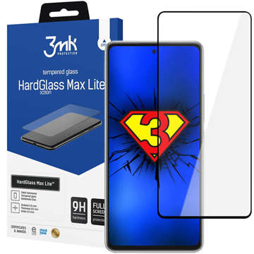 3mk HardGlass Max Lite Tempered Glass for Samsung Galaxy A53 5G Black