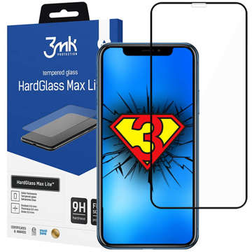 3mk HardGlass Max Lite tempered glass for Apple iPhone 11 Black