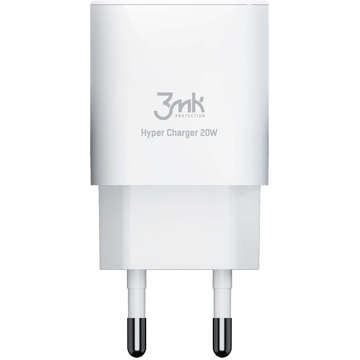 3mk Hyper Charger USB USB-C 20W PD White