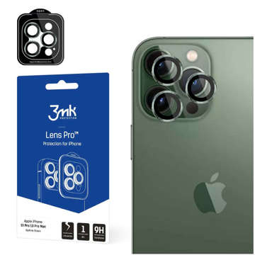 3mk Lens Protection Pro Phone Lens Protector Glass for Apple iPhone 13 Pro / 13 Pro Max Alphine Green