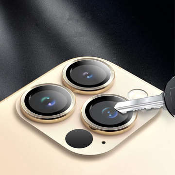3mk Lens Protection Pro Phone Lens Protector for Apple iPhone 13 Pro / 13 Pro Max Gold