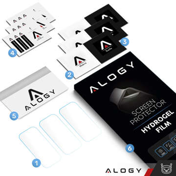 3x Alogy Hydrogel Protective Film for Huawei Band 8 Smartwatch