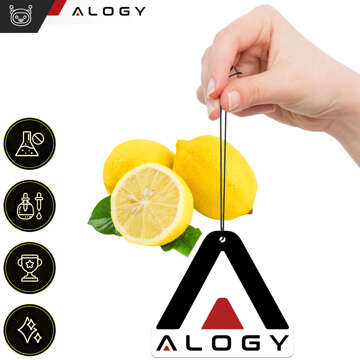 3x Car fragrance pendant car fragrance Alogy car air freshener Lemon [3 pcs.]