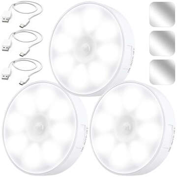 3x Lamp LED motion sensor dusk night lamp Alogy Sensor Light Wireless furniture lighting White light 6000k