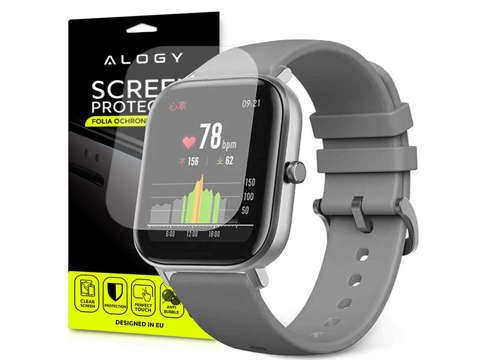 5x Alogy screen protector for Amazfit GTS smartwatch screen