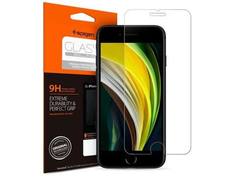 9H Spigen Glas.tR SLIM HD phone tempered glass for iPhone 6/6s/7/8/SE 2022/2020