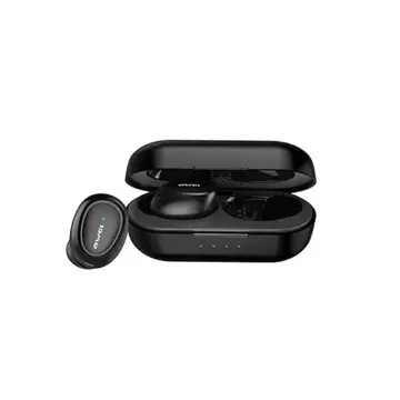 AWEI Bluetooth 5.0 Earphones T16 TWS Docking Station black/black