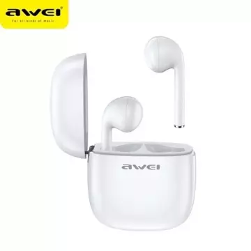 AWEI Bluetooth 5.0 T28 TWS Headphones Docking Station White