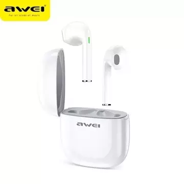 AWEI Bluetooth 5.0 T28 TWS Headphones Docking Station White