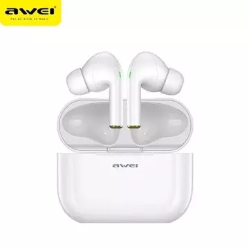 AWEI Bluetooth 5.0 T29 TWS wireless headphones docking station White