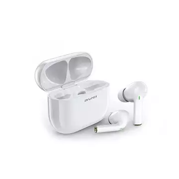 AWEI Bluetooth 5.0 T29 TWS wireless headphones docking station White