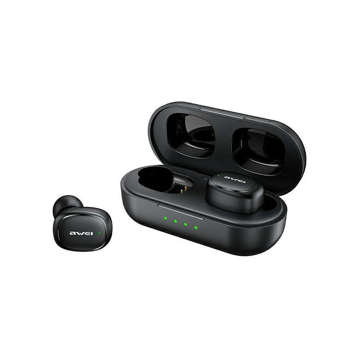 AWEI Bluetooth 5.1 T13 Pro TWS wireless headphones docking station Black