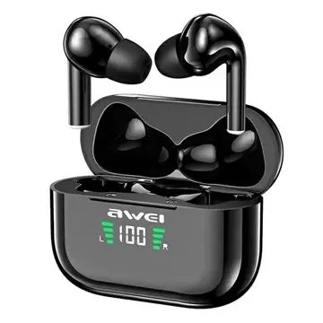 AWEI Bluetooth 5.1 T29P TWS wireless headphones docking station Black