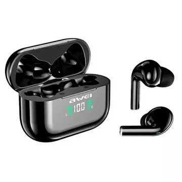 AWEI Bluetooth 5.1 T29P TWS wireless headphones docking station Black