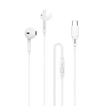 AWEI stereo headphones PC-1T USB-C white/white