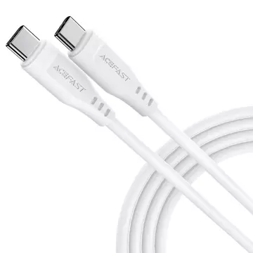 Acefast cable USB Type C - USB Type C 1.2m, 60W (20V/3A) white (C3-03 white)