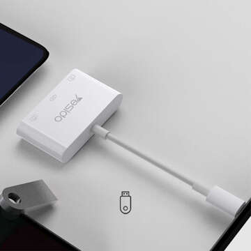 Adapter OTG HUB USB-C Type C na USB-C   2x USB 2.0 Plug