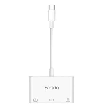 Adapter OTG HUB USB-C Type C na USB-C   2x USB 2.0 Plug