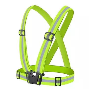 Adjustable reflective harness reflective vest for bike motorbike running yellow