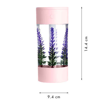 Air humidifier Diffuser of a delicate mist decorative Lavender lavender Pink